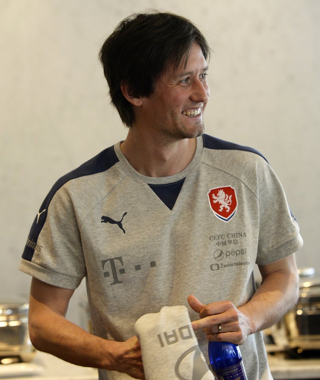 Tomáš Rosický na srazu české fotbalové reprezentace