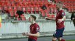 Gólová radost Lukáše Provoda v utkání proti Belgii