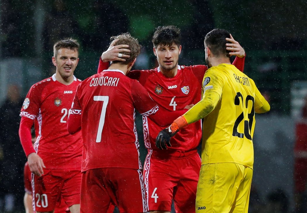 Fotbalisté Moldavska slaví remízu s Českem