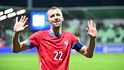 Tomáš Souček v utkání proti San Marinu