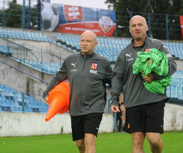 Ivan Hašek a Michal Bílek v dobré náladě Ivan Hašek a Michal Bílek v dobré náladě