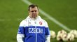 Trenér českých fotbalistů Pavel Vrba na tréninku v Žilině