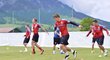 Čeští fotbalisté na reprezentačním soustředění v Rakousku