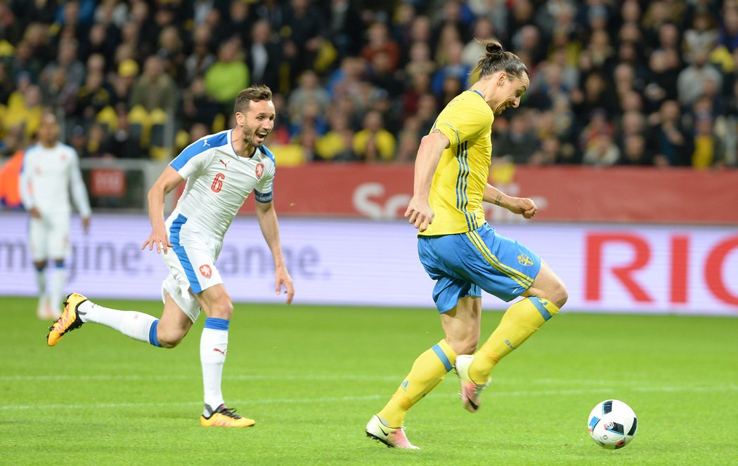 Zlatan Ibrahimovic v dresu Švédska