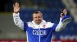 Dojatý Pavel Vrba děkuje plzeňským fanouškům za přivítání na otevřeném tréninku českých fotbalistů