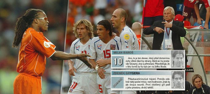 Jak byli ohodnoceni hráči v legendárním zápase na EURO 2004 s Nizozemskem?
