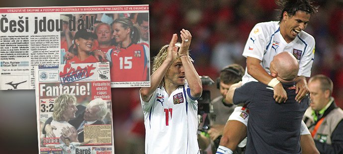 Jak vypadalo referování deníku Sport po legendárním zápase Česko - Nizozemsko na EURO 2004