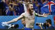 Islandský kapitán Aron Gunnarsson v euforii po výhře nad Anglií a postupu do čtvrtfinále EURO