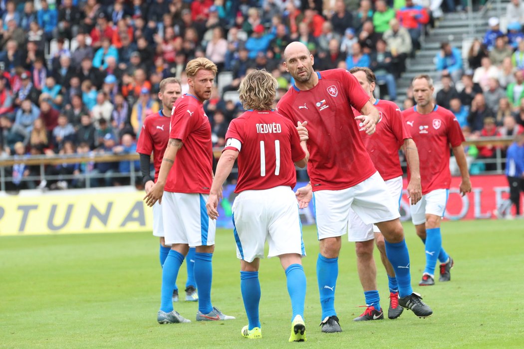 Nedvěd, Koller, Grygera, Rozehnal, Poborský... Hvězdná &#34;reprezentační&#34; sestava  v Olomouci