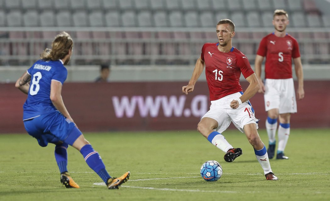 Střelec první branky Tomáš Souček se poprvé trefil v národním týmu