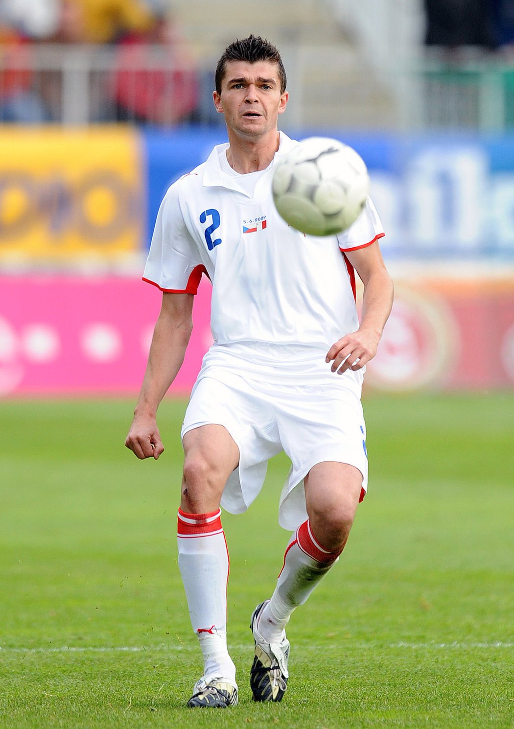Jan Šimůnek v reprezentačním dresu v přátelském zápase s Maltou