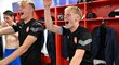 Adam Karabec a Jan Žambůrek slaví triumf nad Německem na EURO U21 2023