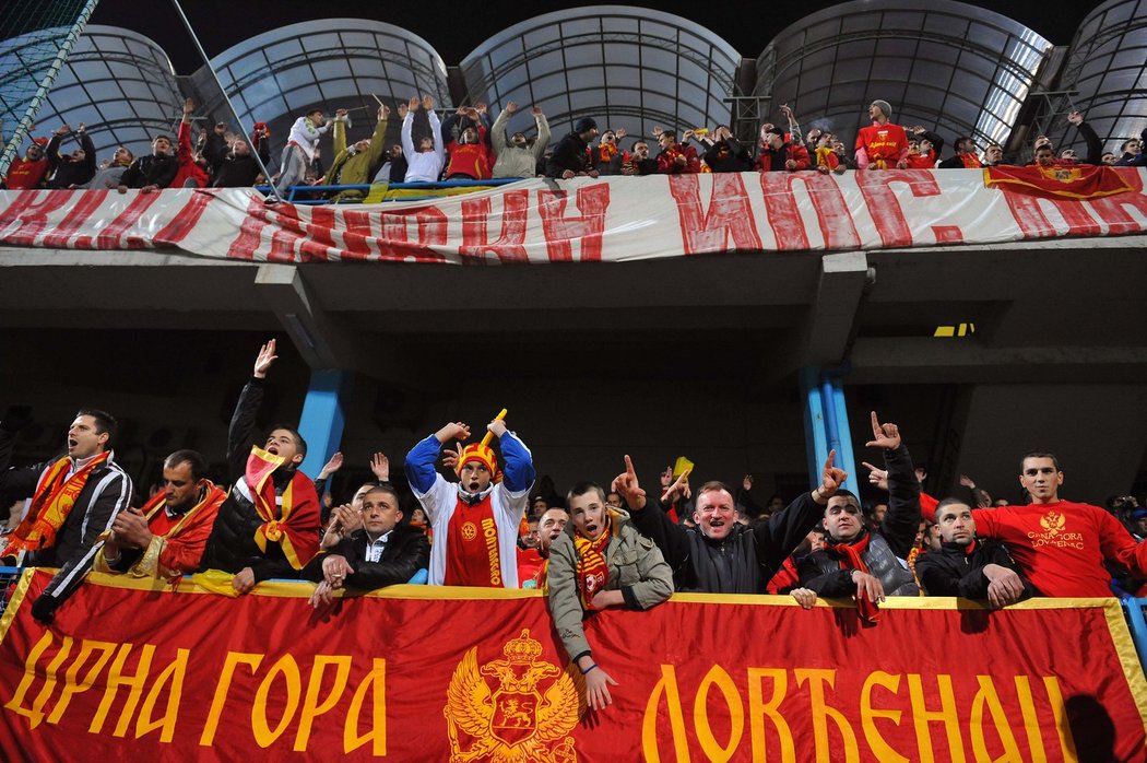 Vývoj utkání nedal příznivcům Černé Hory prostor k žádným velkým fanatickým výlevům