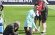 Cristiano Ronaldo na portugalském tréninku