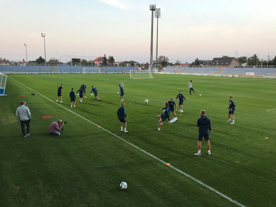 Slovenská reprezentace se před zápasem s Čechy sešla v Senci