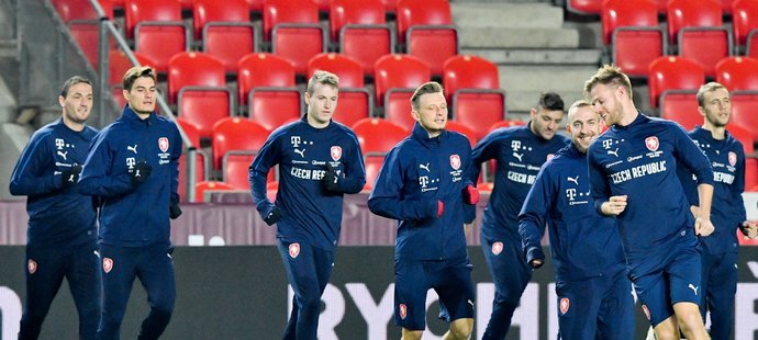 Čeští reprezentanti se připravují na závěrečný zápas Ligy národů proti Slovensku