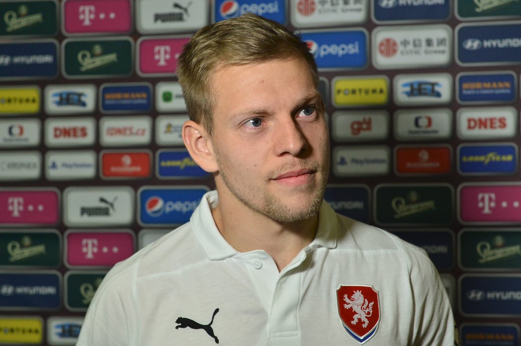 Matěj Vydra na reprezentačním srazu před zápasy s Anglií a Brazílií