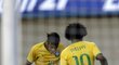 Neymar a Willian oslavili čtvrtý gól do sítě Panamy elegantním tanečkem