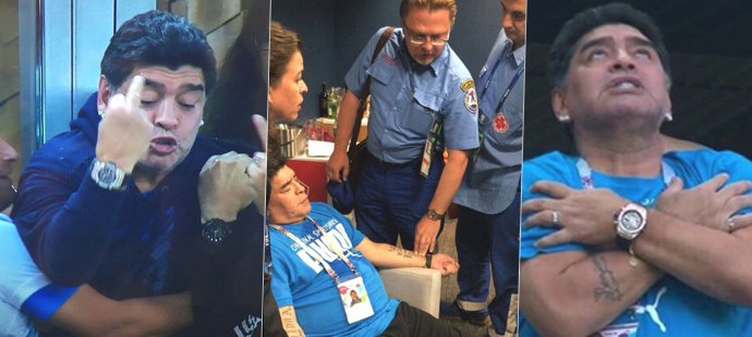 Argentina v rauši! Maradona padl do extáze, pak zasahovali zdravotníci