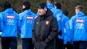 Miroslav Koubek na tréninku před Dánskem