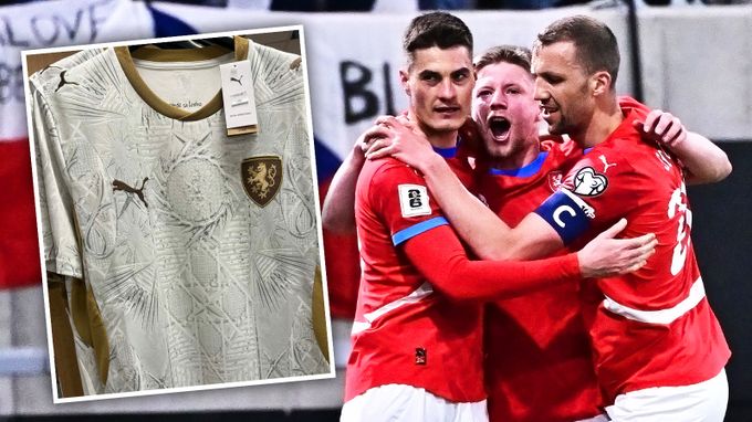 Bílozlatý dres pro fotbalovou reprezentaci? Objevil se dřív, asociace ho ještě neukázala Bílozlatý dres pro fotbalovou reprezentaci? Objevil se dřív, asociace ho ještě neukázala