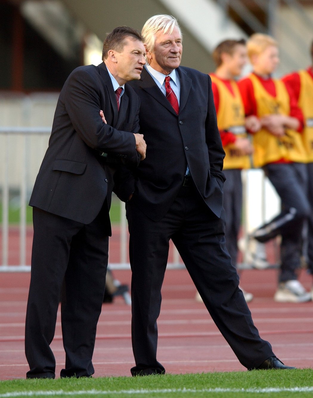 Miroslav Beránek (vlevo) působil u národního týmu jako asistent trenéra Karla Brücknera