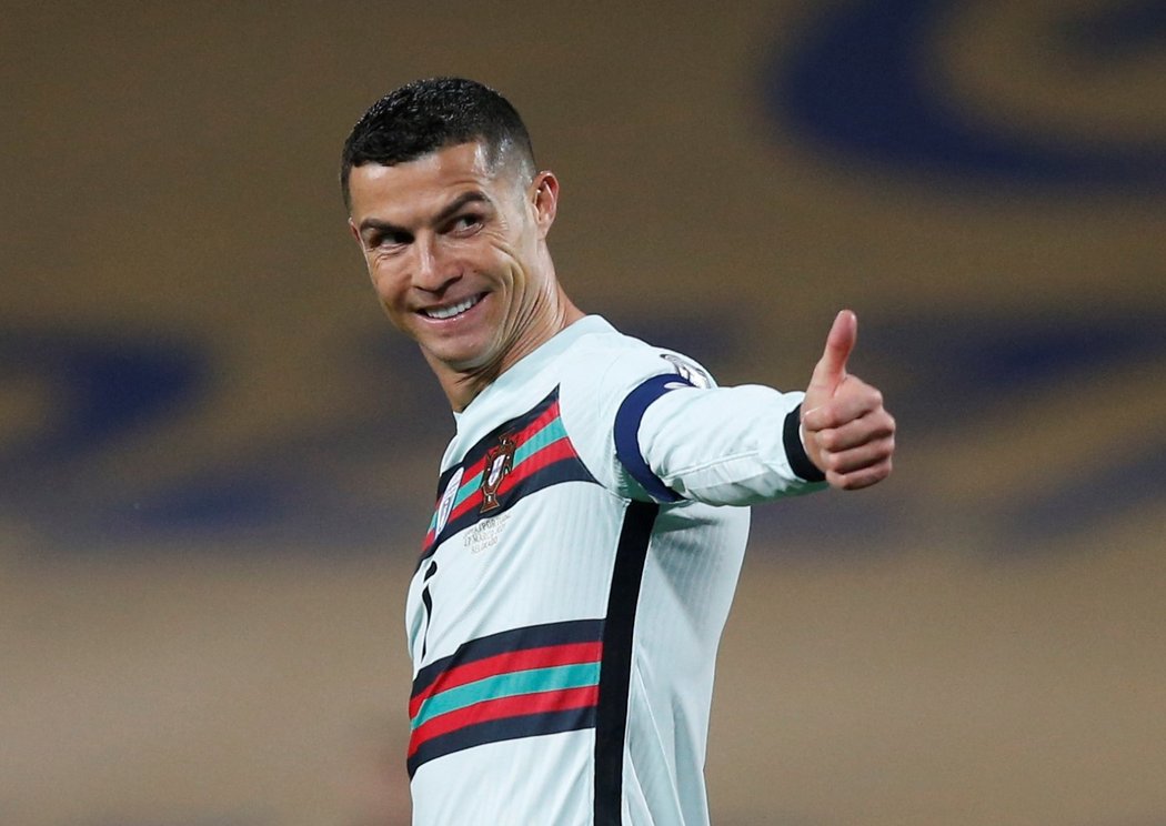 Během utkání hýřil Cristiano Ronaldo ještě úsměvy