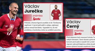 ZNÁMKOVÁNÍ Česka: Hložek se trápil, Král umí předvést víc. Černý? Bravo!