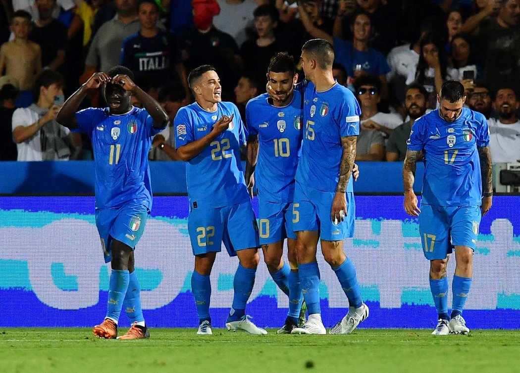 Druhý gól Itálie proti Maďarsku zařídil na konci prvního poločasu Lorenzo Pellegrini