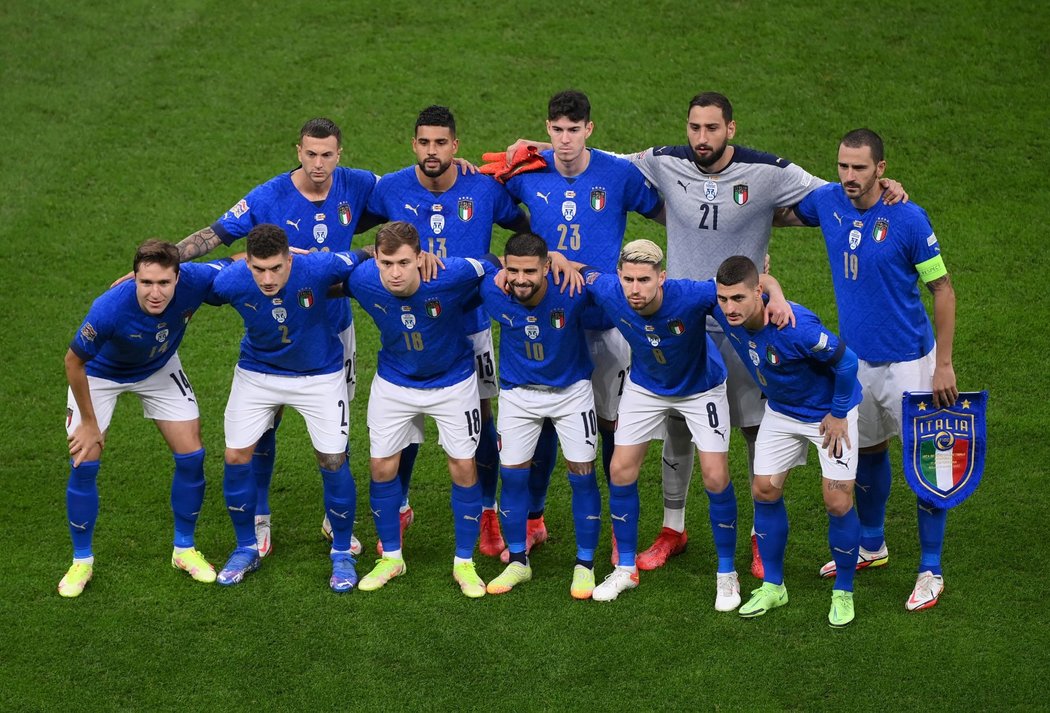 Italský tým v semifinále Ligy národů proti Španělsku