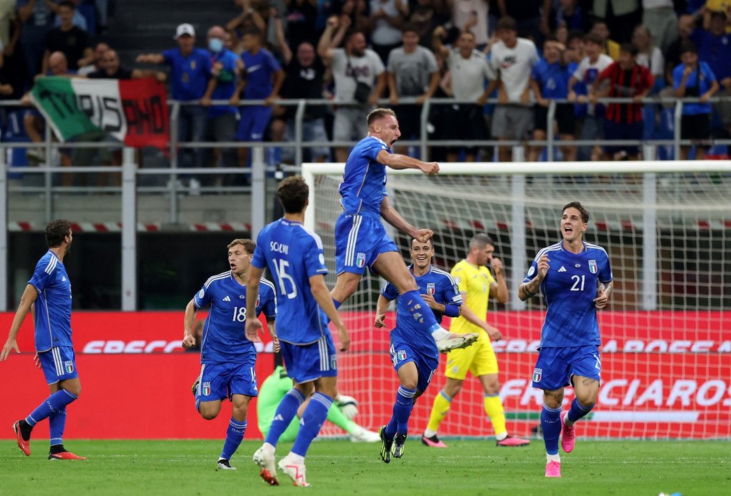 Itálie v důležitém kvalifikačním utkání porazila na domácím hřišti Ukrajinu