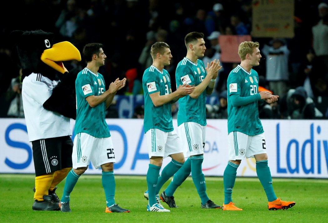 Němečtí fotbalisté prohráli poprvé po 20 měsících a 22 zápasech