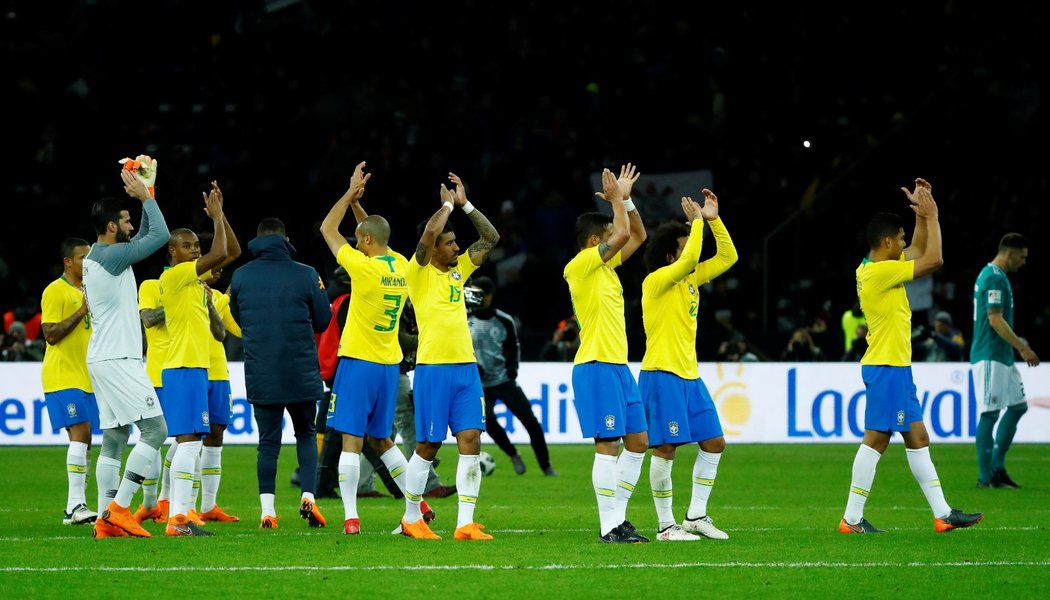 Brazilští fotbalisté vyhráli v Německu 1:0 a ukončili jeho neporazitelnost