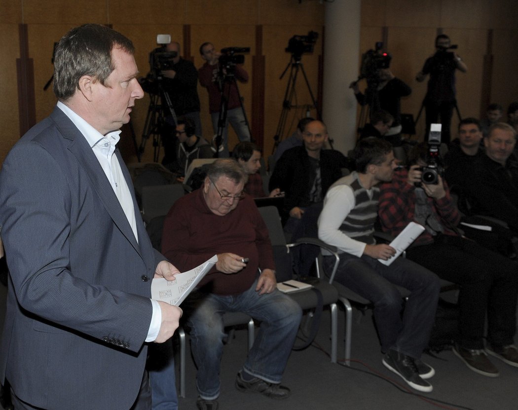 Pavel Vrba přichází se svou první nominací v reprezentaci na tiskovou konferenci