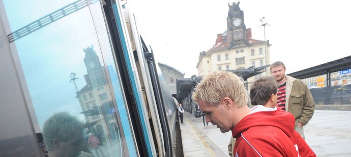 Tomáš Hübschman se chystá na odjezd pendolinem do Olomouce