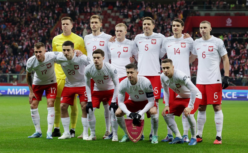 Polská sestava pro zápas s Českem
