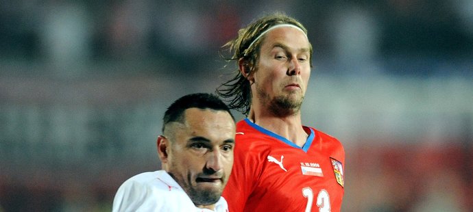 Marcin Wasilewski a Jaroslav Plašil v kvalifikaci na MS 2010