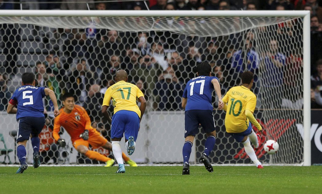 Neymar kopal v zápase dvě penalty, jednu proměnil