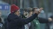 Vyčítavé gesto trenéra českého nároďáku Karla Jarolíma v přípravném zápase proti Dánsku
