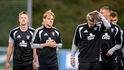 Roman Macek (vpravo) během reprezentačního tréninku