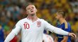 Wayne Rooney v prvním utkání, do kterého na evropském šampionátu zasáhl