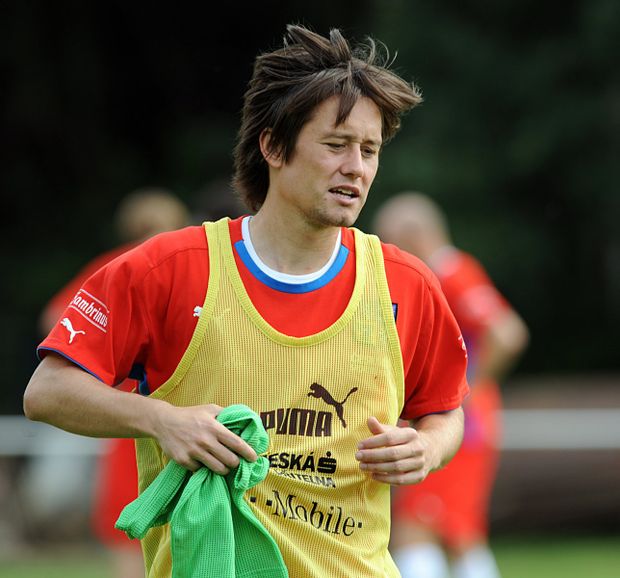 Tomáš Rosický na tréninku reprezentace Tomáš Rosický na tréninku reprezentace