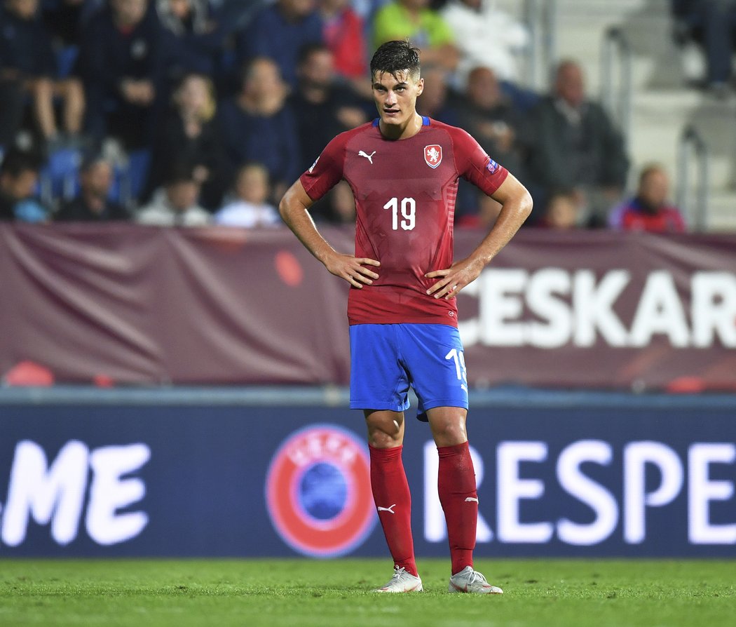 Patrik Schick nastoupil v útoku české reprezentace