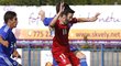 Tomáš Ostrák v dresu české šestnáctky v zápase proti Kypru