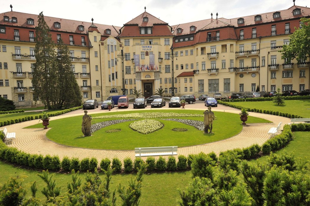 Piešťanský hotel Thermia Palace, kde se ubytovala slovenská fotbalová reprezentace