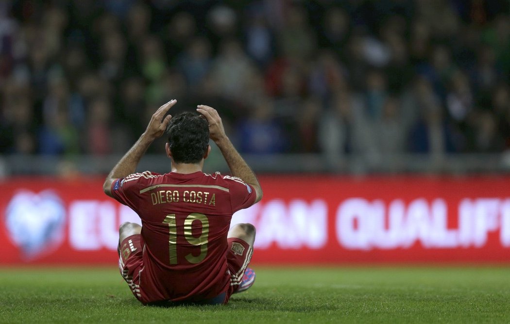 Zklamaný Diego Costa.