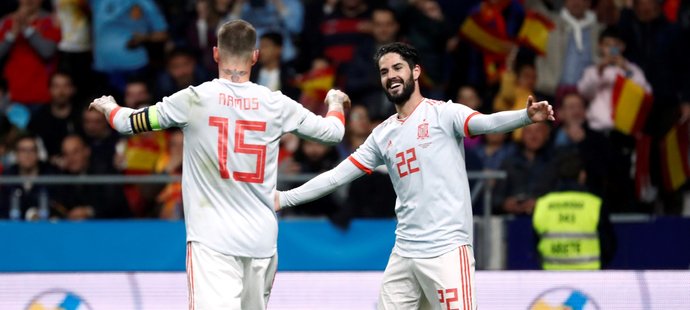 Španělský záložník Isco nasázel Argentině při vysoké výhře 6:1 hattrick