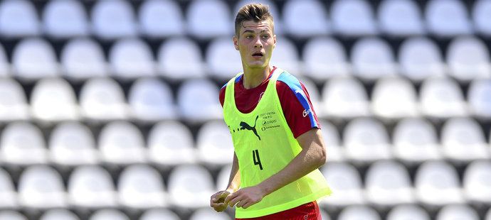 Útočník Patrik Schick na reprezentačním srazu