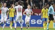 Češi odpověděli na gól Švédů ještě v prvním poločase a to vyrovnávací brankou Vydry