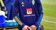 Zlatan Ibrahimovic na tréninku švédské reprezentace Zlatan Ibrahimovic na tréninku švédské reprezentace